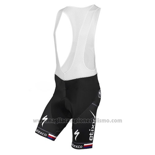 2015 Abbigliamento Ciclismo UCI Mondo Campione Lider Quick Step Nero Manica Corta e Salopette
